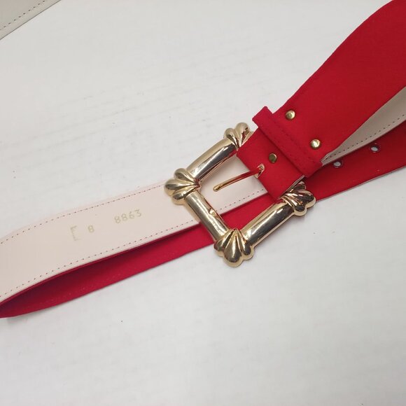 Vintage '80s Nina Piccalino Dress Power Shoulder Cut-outs Pockets Pleats (M/8) - Picture 13 of 15